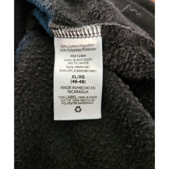 No Boundaries Black & White Hoodie XL Cotton/Polyester Blend - Picture 4 of 4